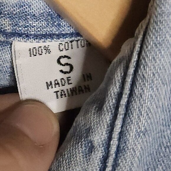 Hardrock Cafe Chicago Vintage Denim Button Down Shirt Small - Picture 7 of 7